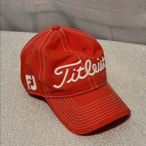 Titleist Orange Pro V1 FJ (FootJoy) Golf Hat